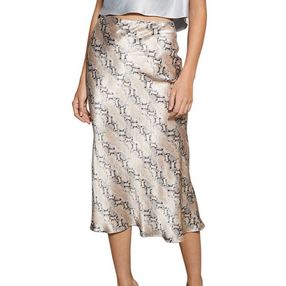 Bec & Bridge Snake Python Slip Skirt - image 1